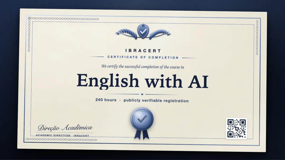 Cover of the English with AI course