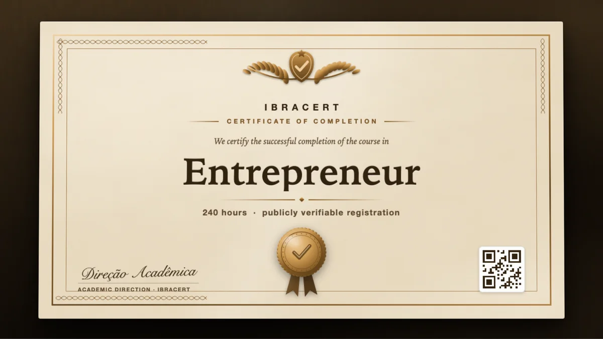 Cover of the Entrepreneur course