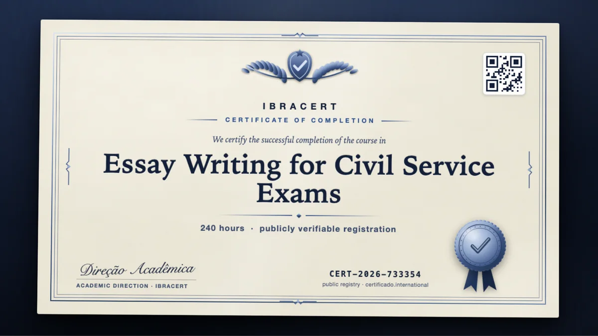 Cover of the Essay Writing for Civil Service Exams course