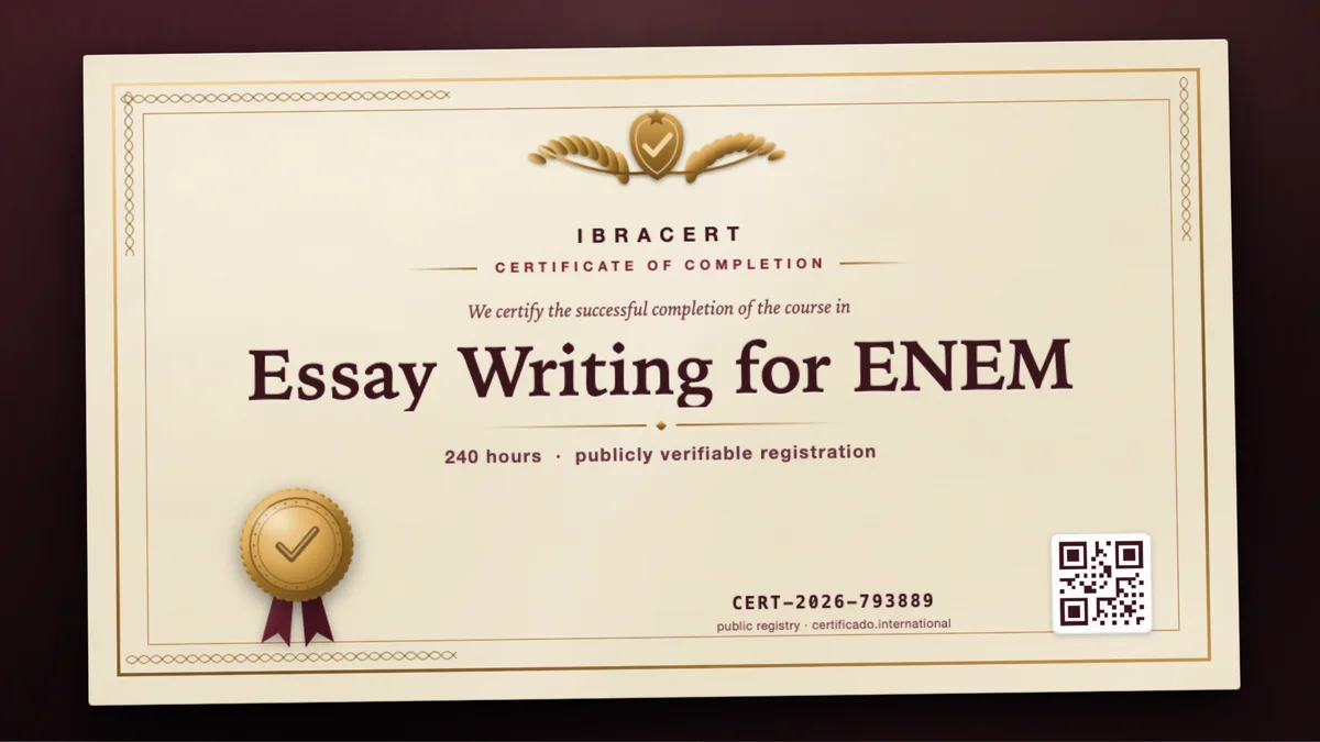 Cover of the Essay Writing for ENEM course
