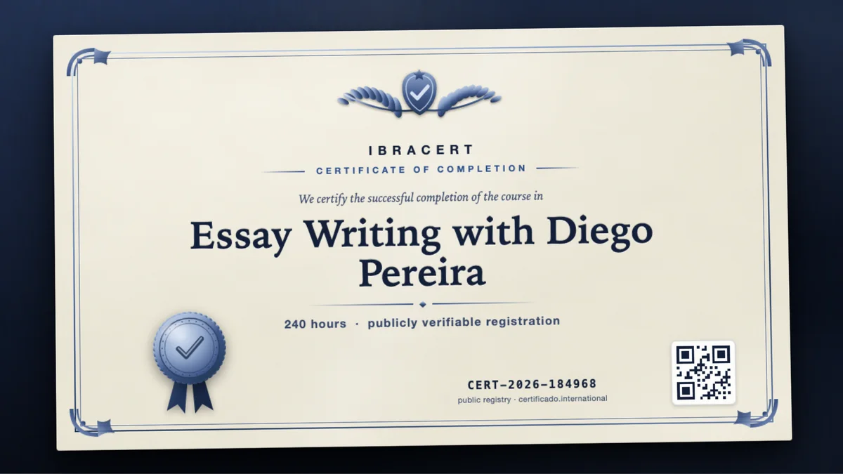 Cover of the Essay Writing with Diego Pereira course