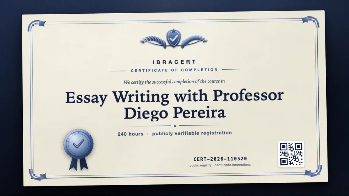 Cover of the Essay Writing with Professor Diego Pereira course