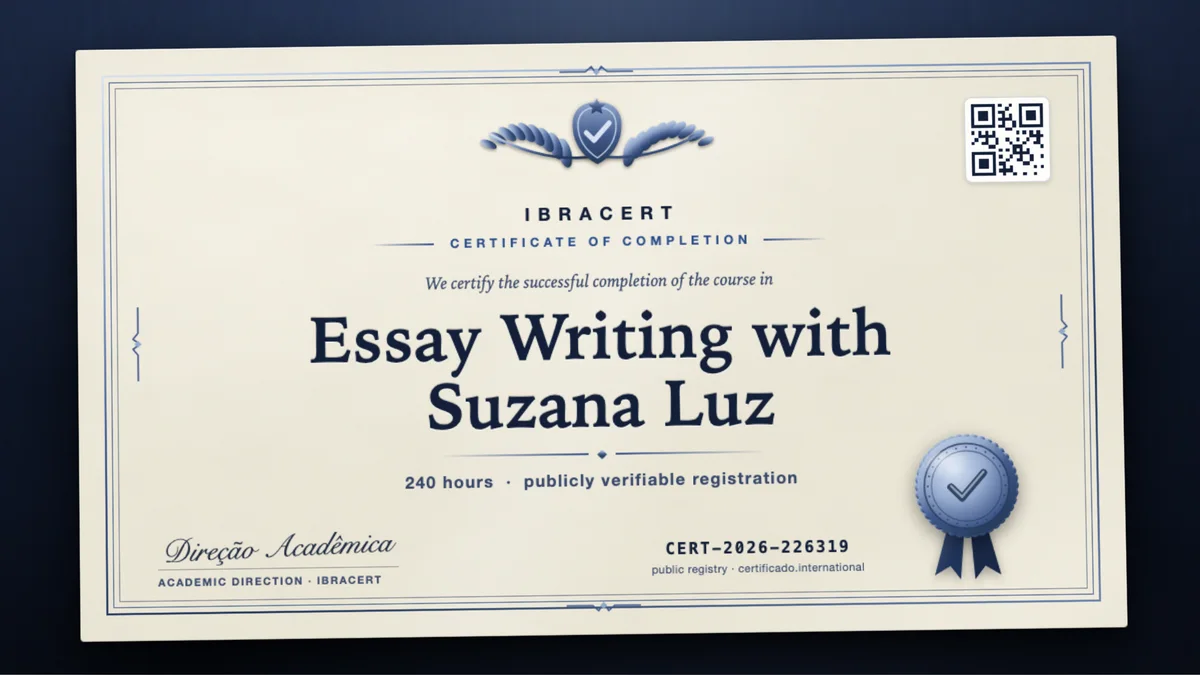 Cover of the Essay Writing with Suzana Luz course