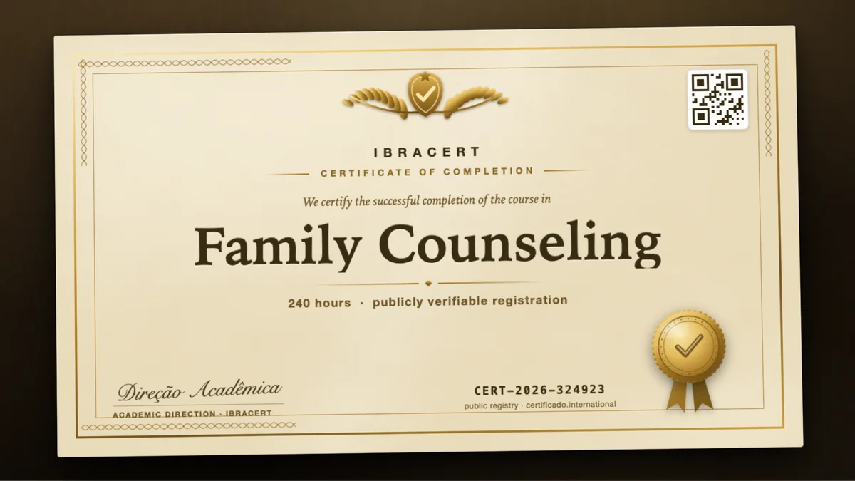 Cover of the Family Counseling course