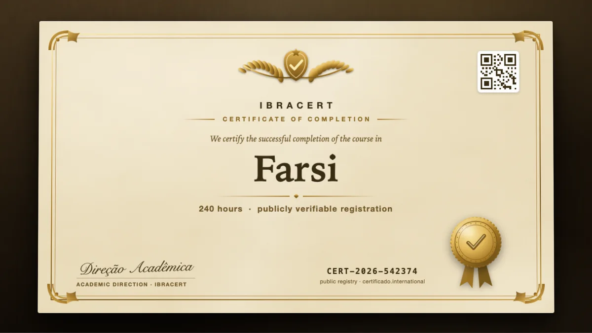 Cover of the Farsi course