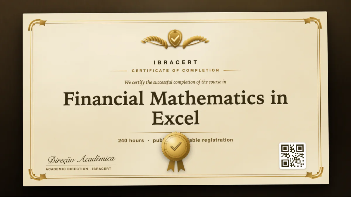 Cover of the Financial Mathematics in Excel course