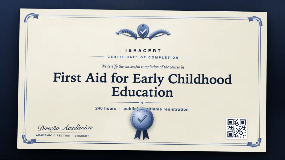 Cover of the First Aid for Early Childhood Education course