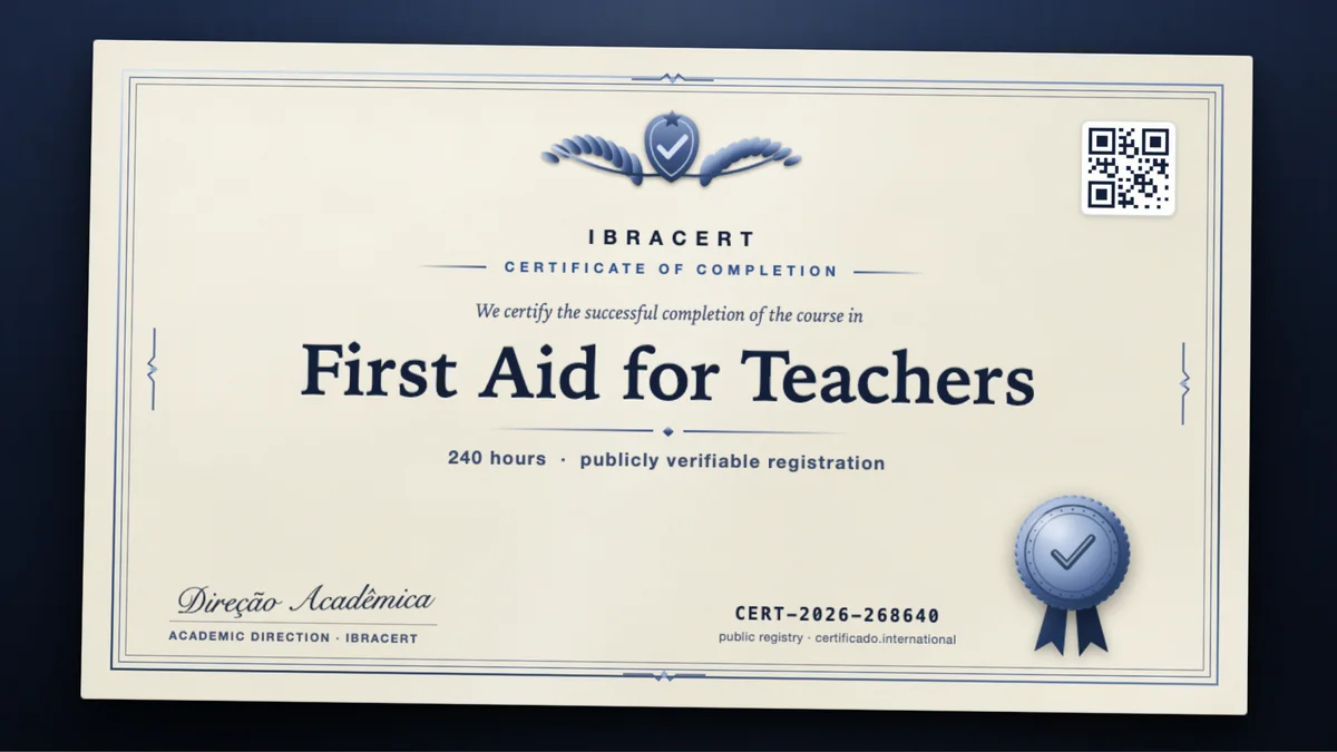 Cover of the First Aid for Teachers course