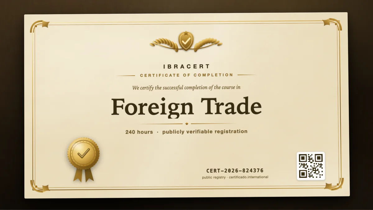 Cover of the Foreign Trade course
