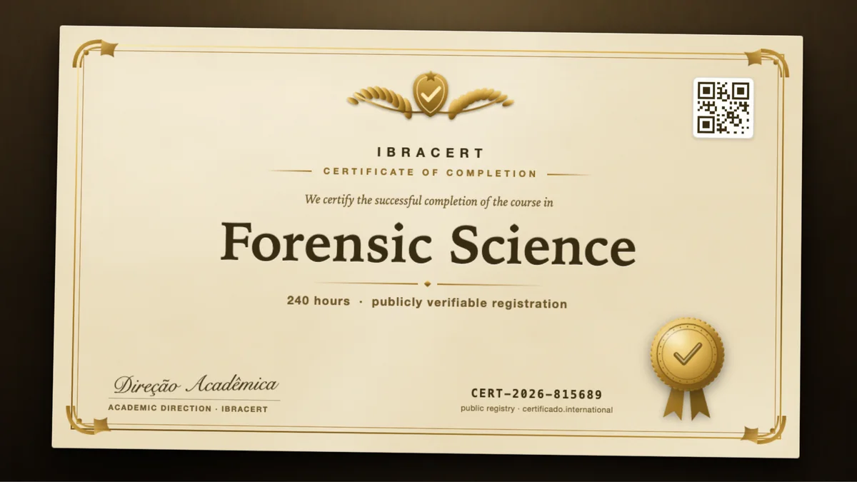 Cover of the Forensic Science course