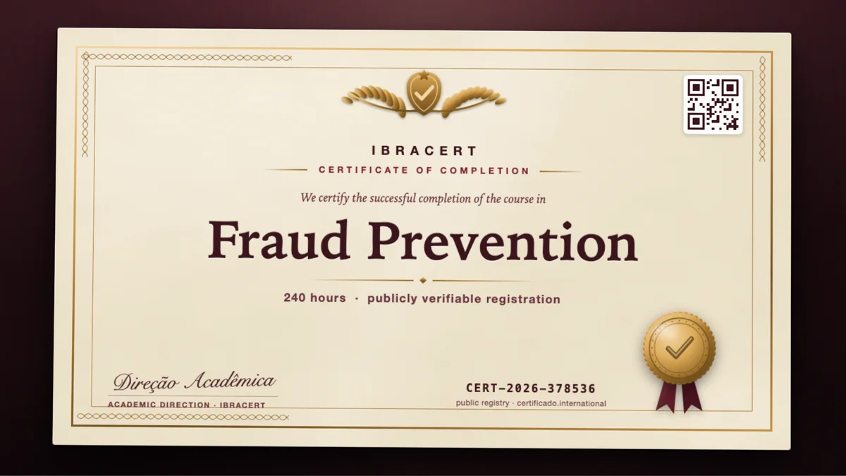 Cover of the Fraud Prevention course