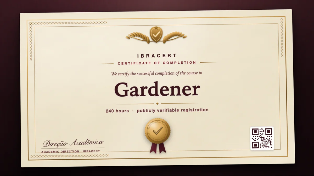 Cover of the Gardener course