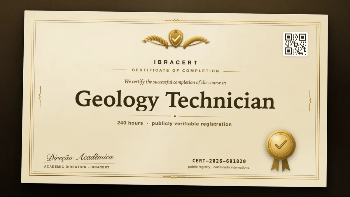 Cover of the Geology Technician course