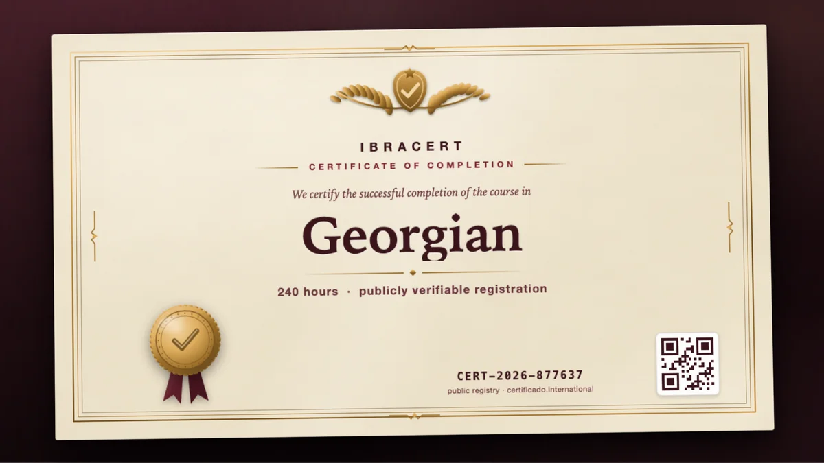 Cover of the Georgian course