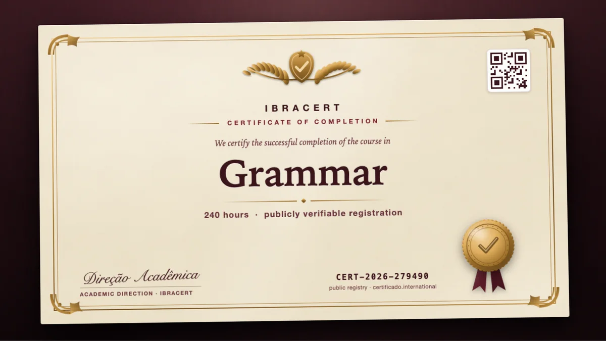 Cover of the Grammar course