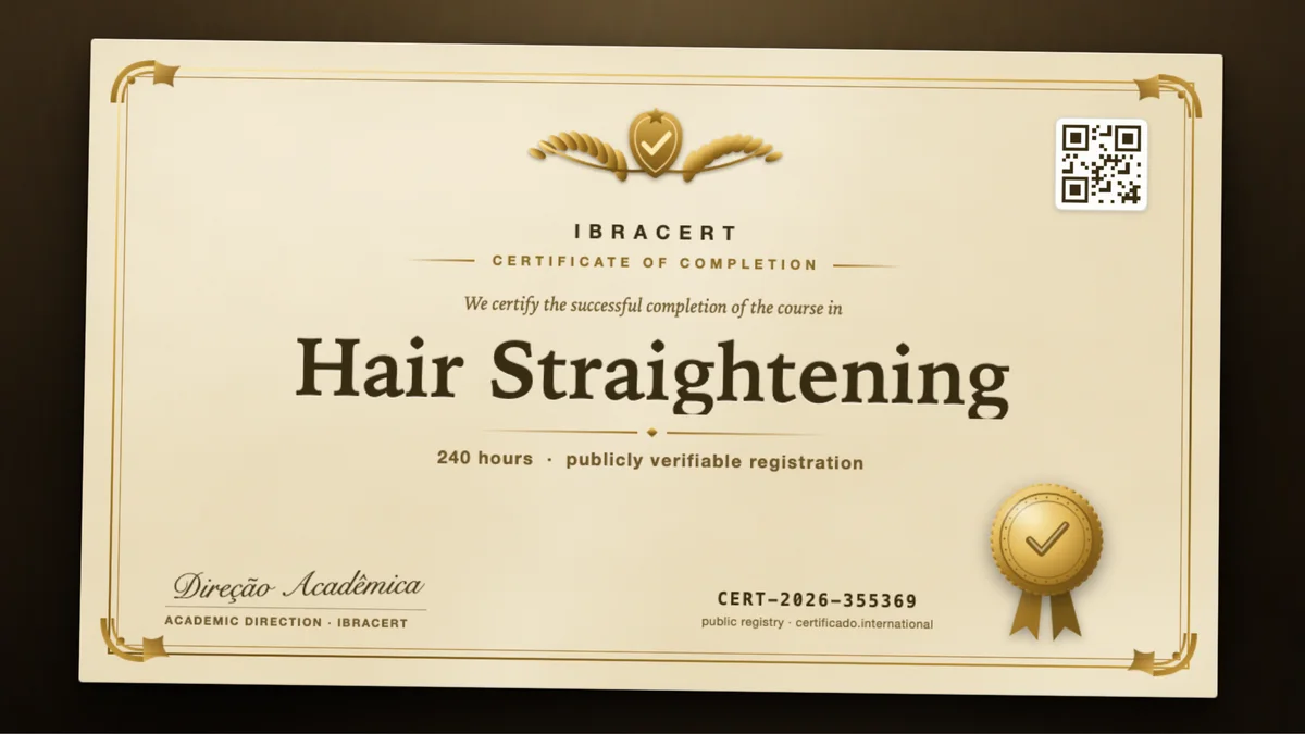 Cover of the Hair Straightening course