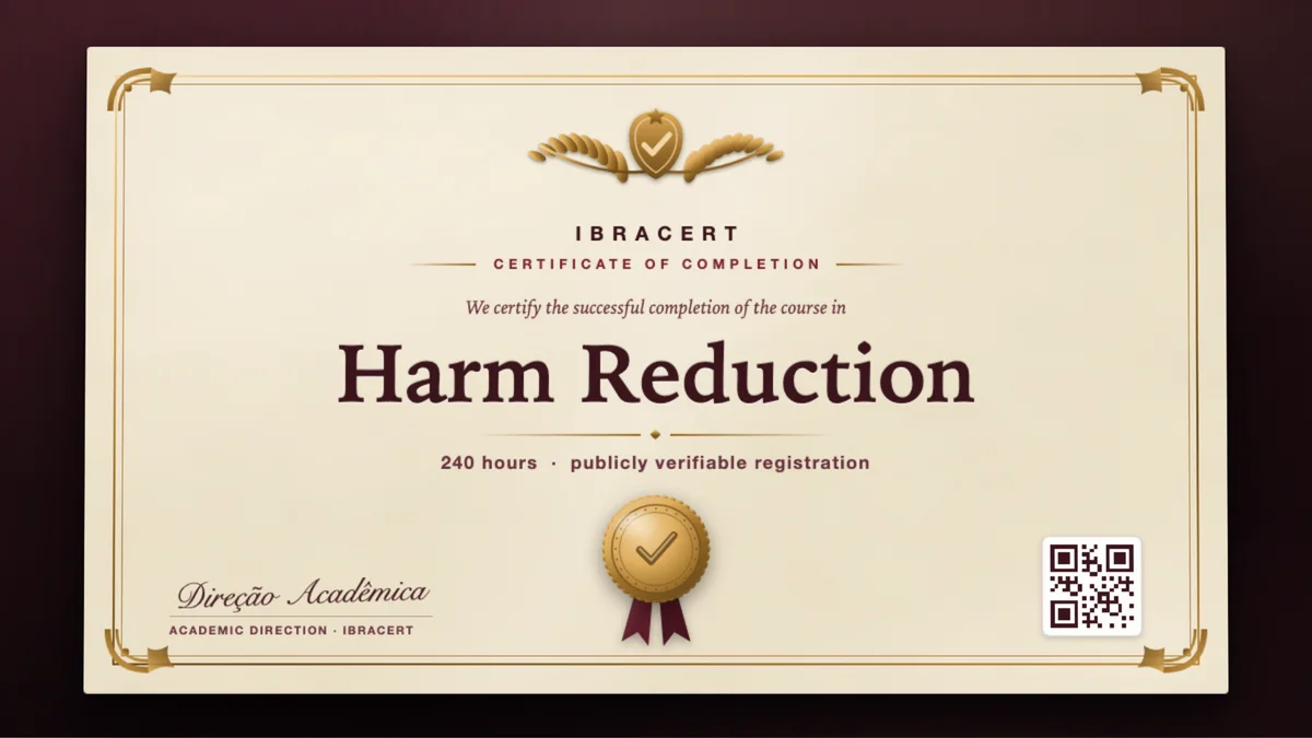Cover of the Harm Reduction course