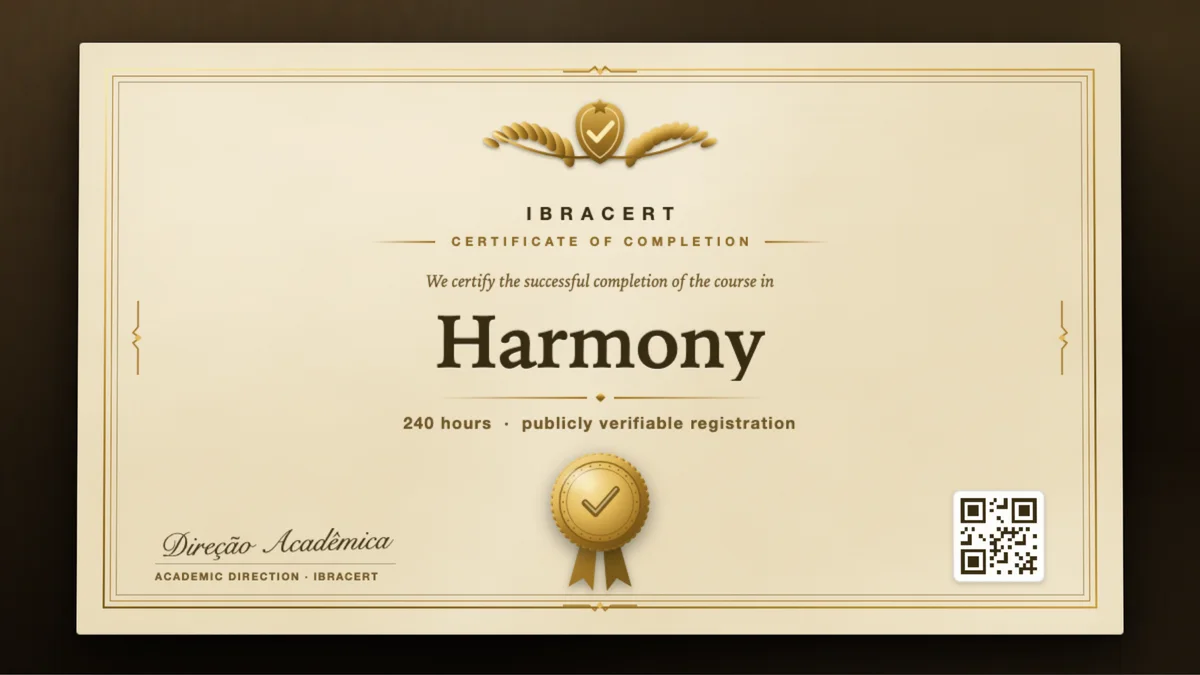 Cover of the Harmony course