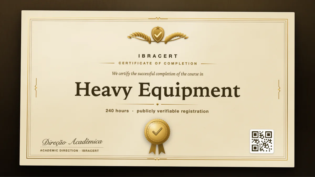 Cover of the Heavy Equipment course