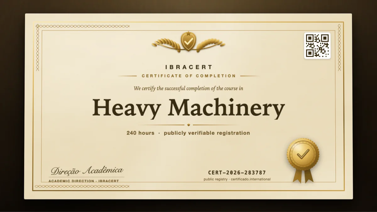 Cover of the Heavy Machinery course
