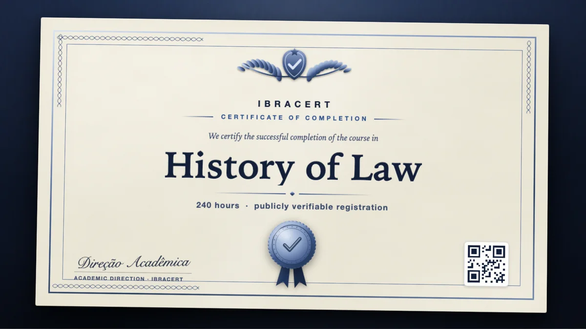 Cover of the History of Law course