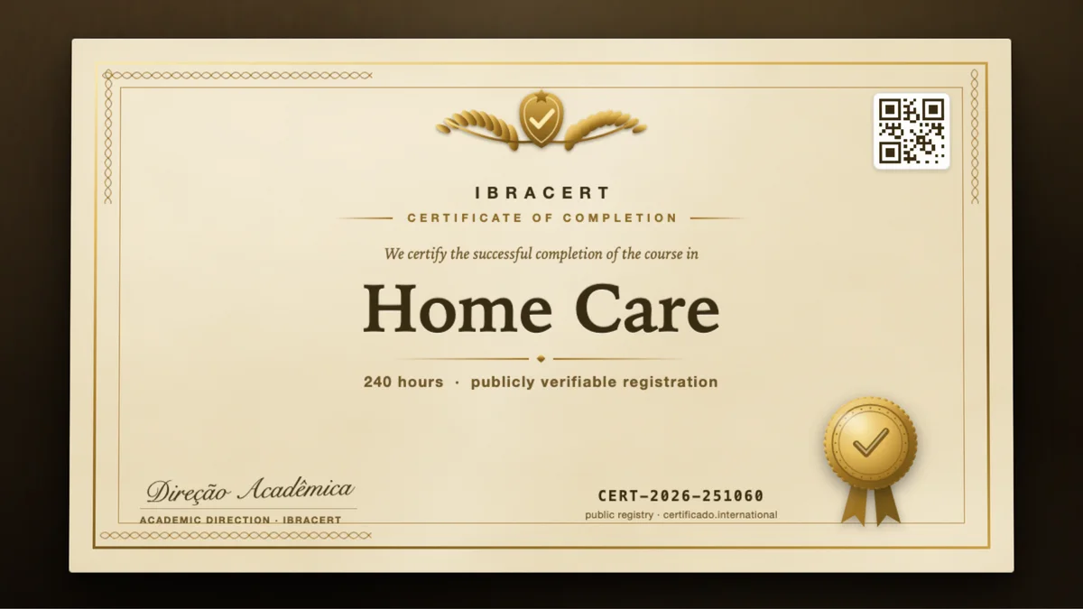 Cover of the Home Care course