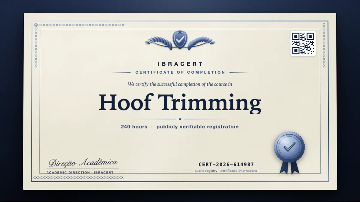 Cover of the Hoof Trimming course