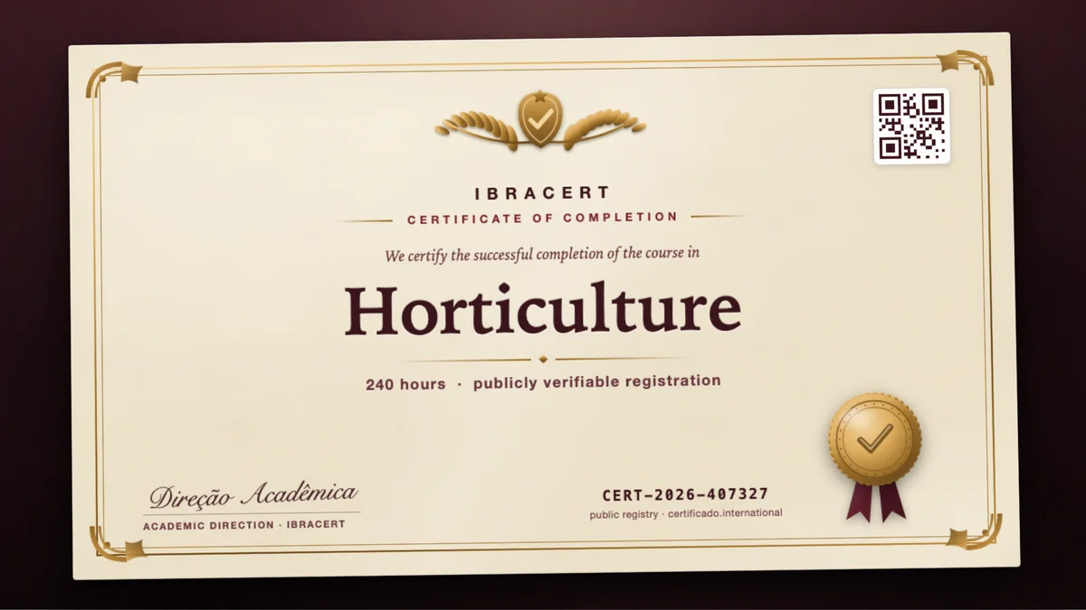 Cover of the Horticulture course