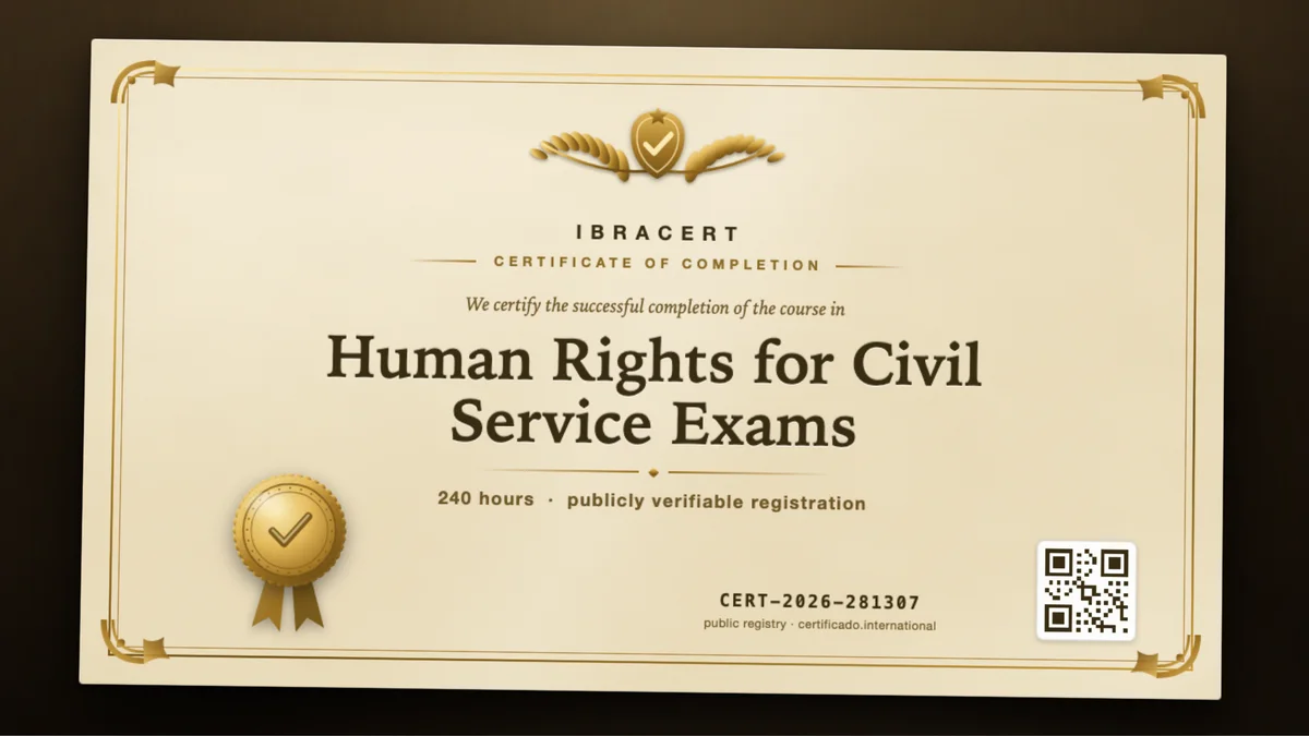 Cover of the Human Rights for Civil Service Exams course
