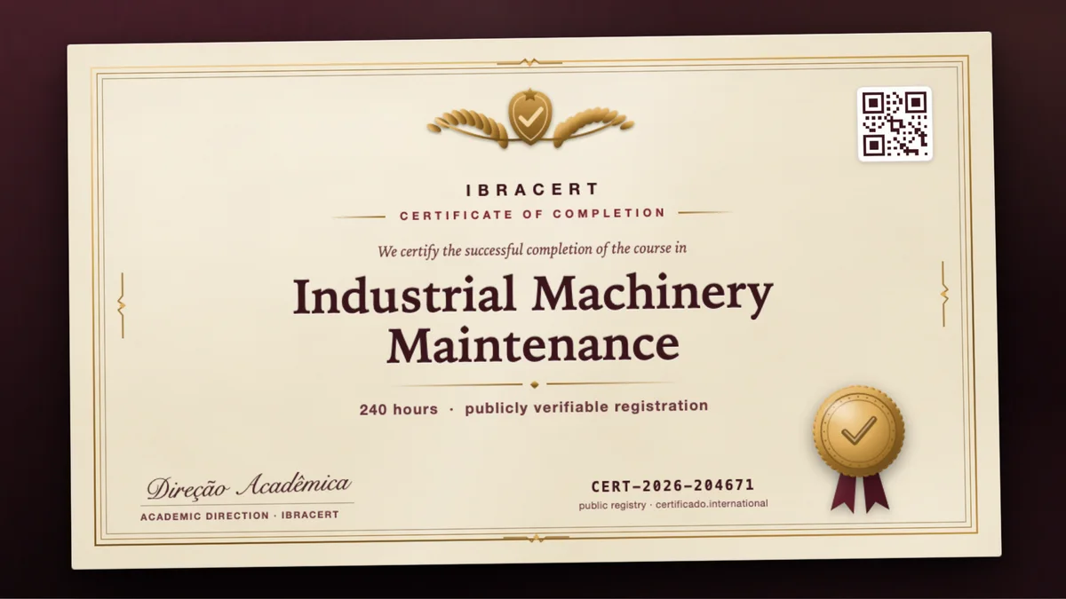 Cover of the Industrial Machinery Maintenance course