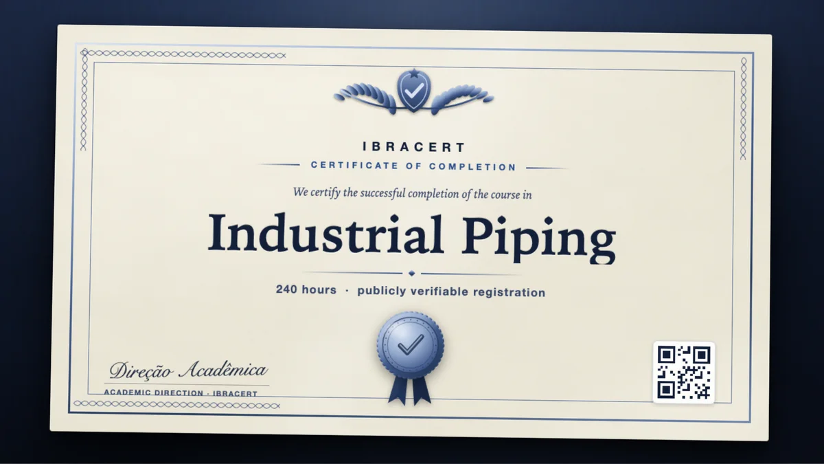 Cover of the Industrial Piping course