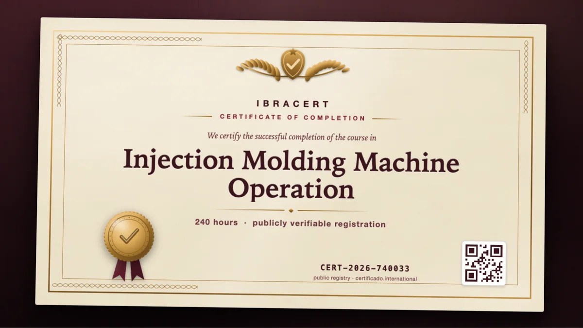 Cover of the Injection Molding Machine Operation course