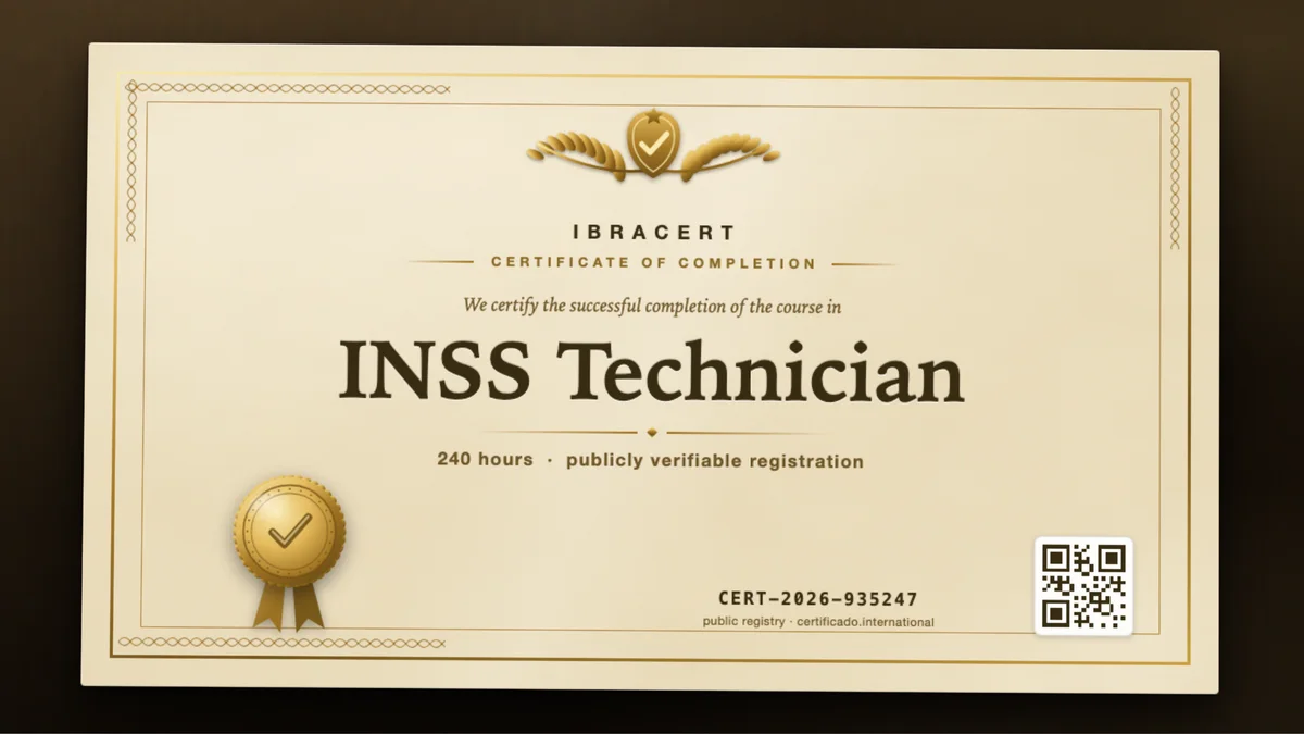 Cover of the INSS Technician course