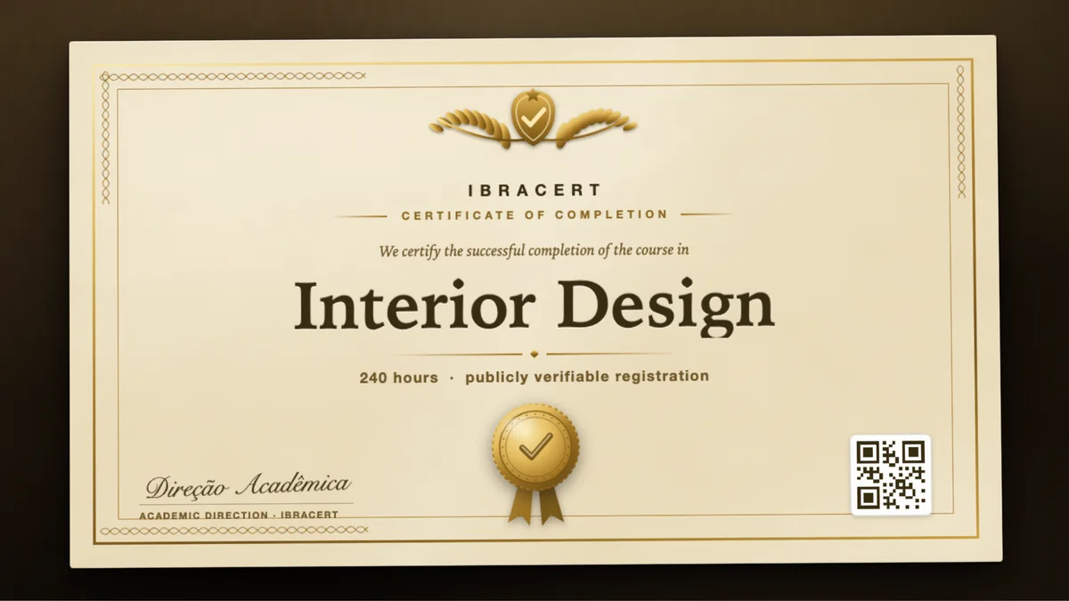 Cover of the Interior Design course