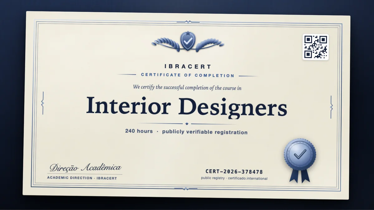 Cover of the Interior Designers course