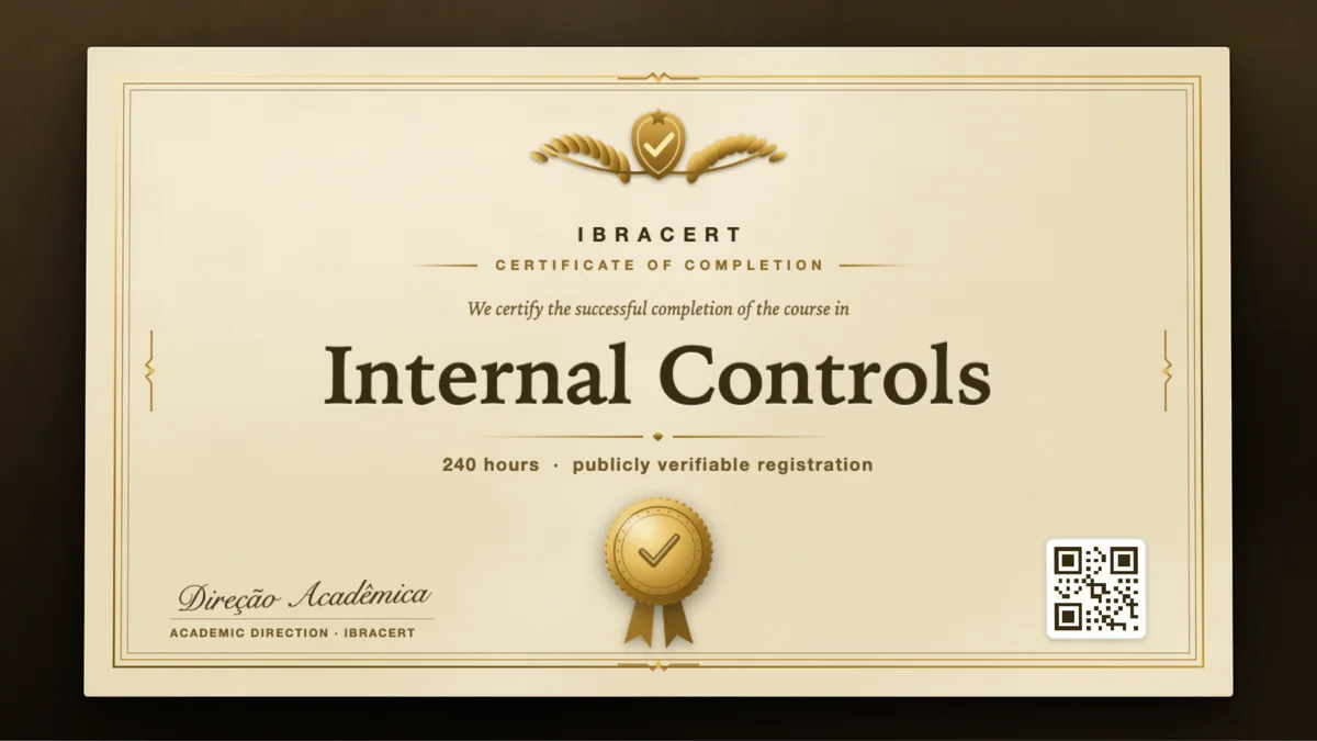 Cover of the Internal Controls course