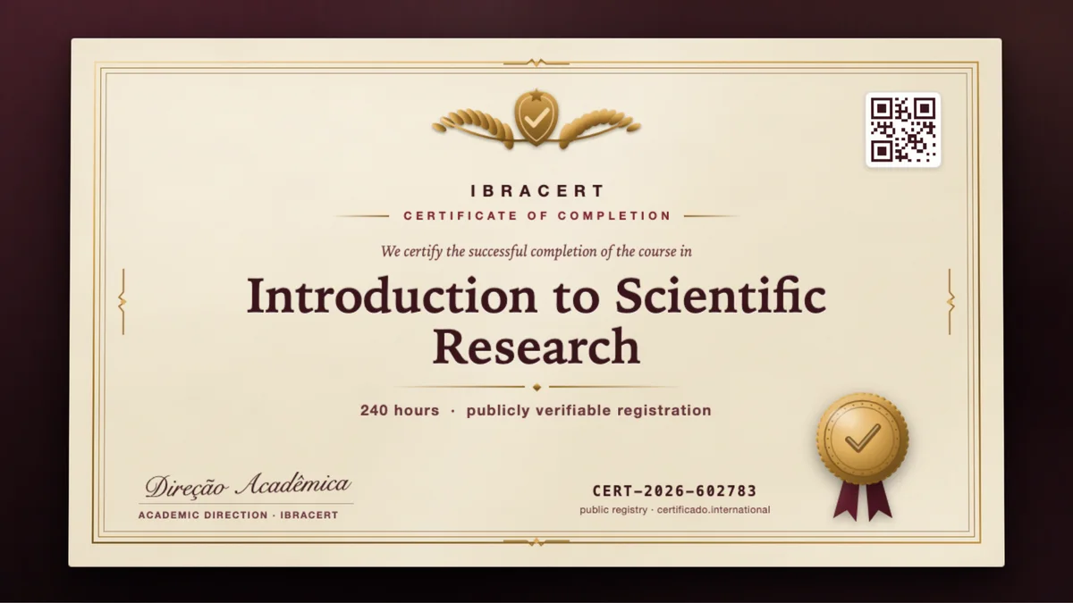 Cover of the Introduction to Scientific Research course