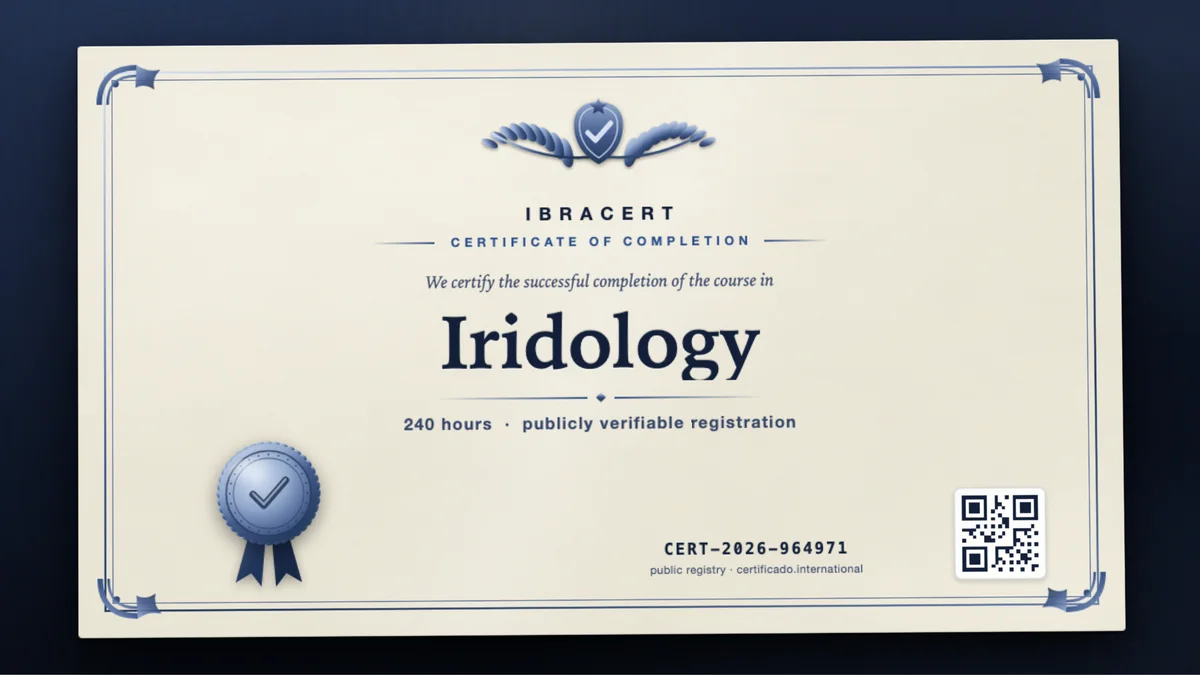 Cover of the Iridology course
