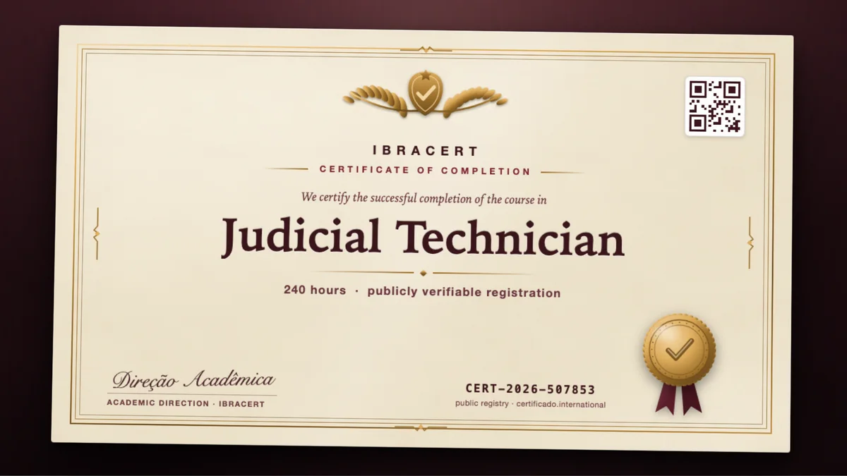 Cover of the Judicial Technician course