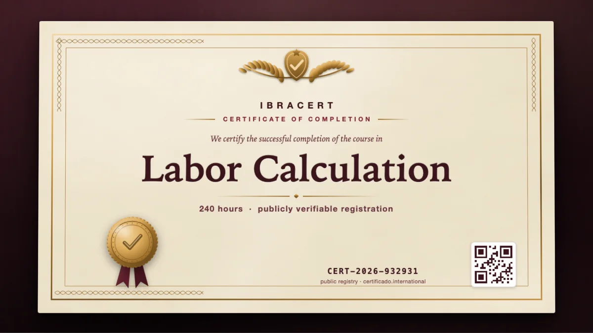 Cover of the Labor Calculation course