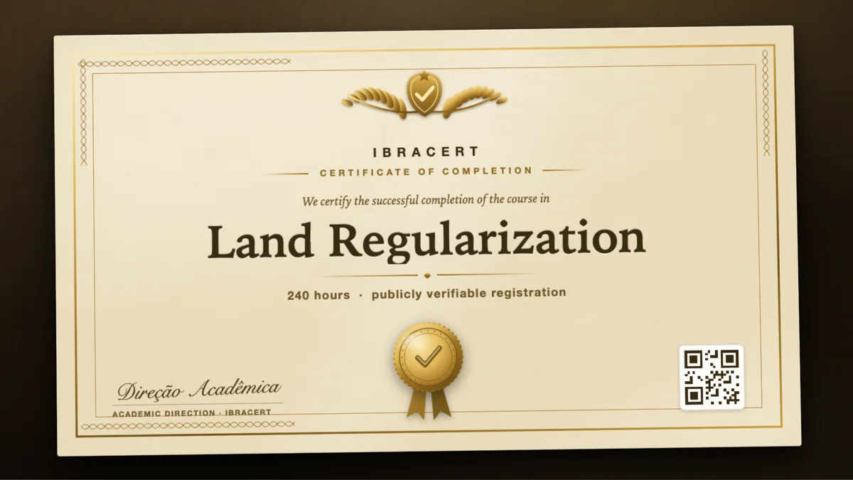 Cover of the Land Regularization course