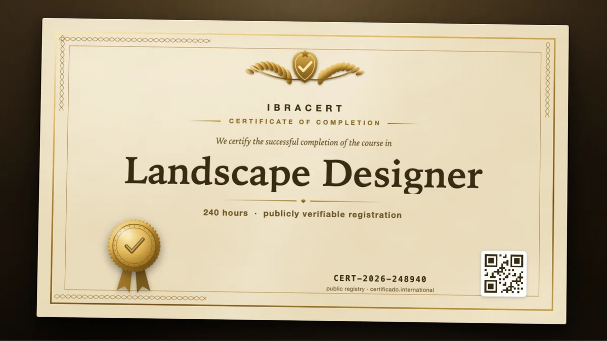 Cover of the Landscape Designer course