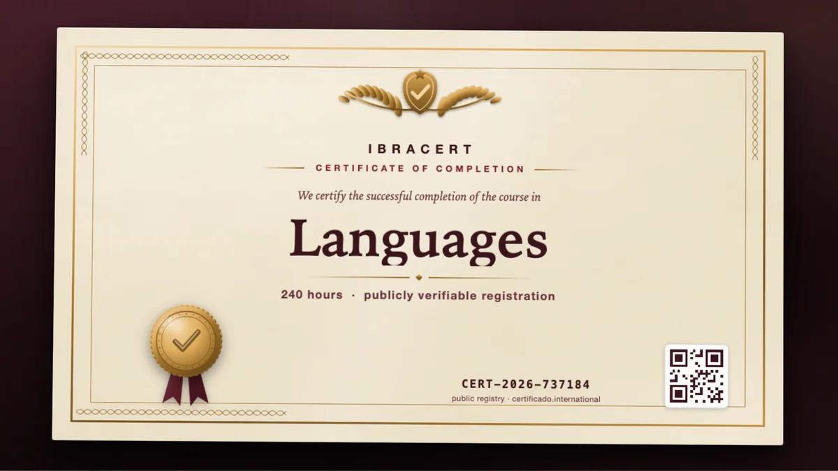 Cover of the Languages course
