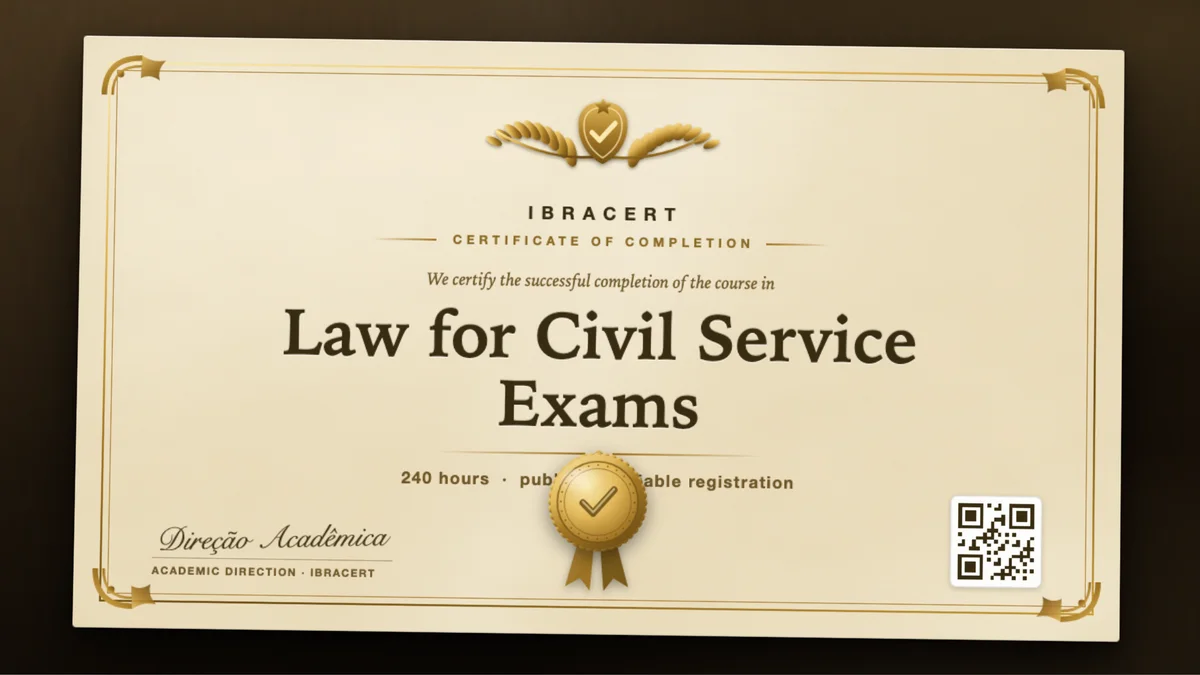 Cover of the Law for Civil Service Exams course