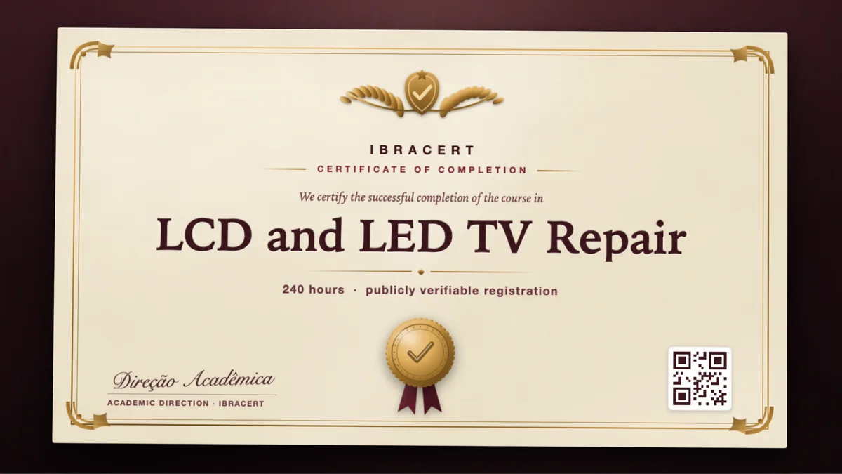 Cover of the LCD and LED TV Repair course