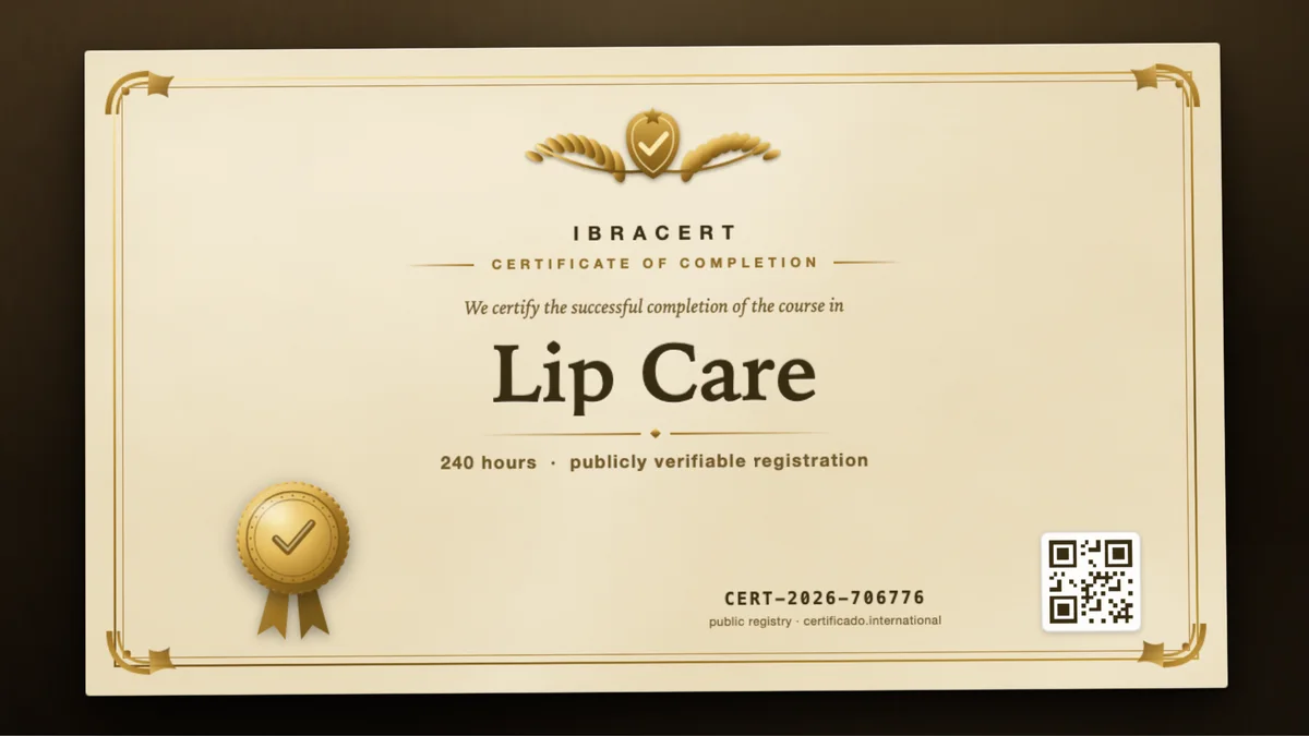 Cover of the Lip Care course