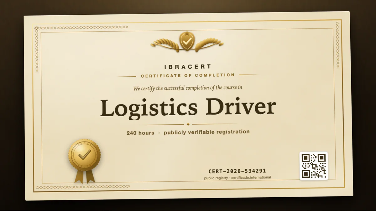 Cover of the Logistics Driver course