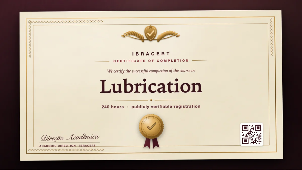 Cover of the Lubrication course
