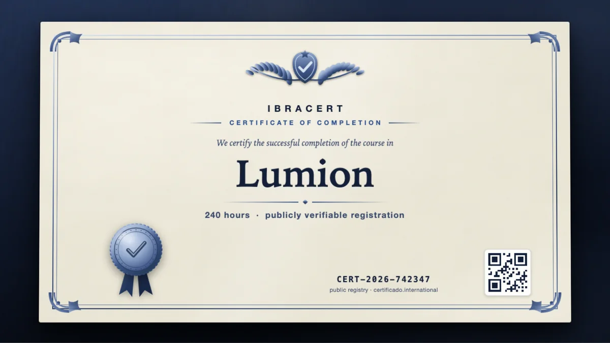 Cover of the Lumion course