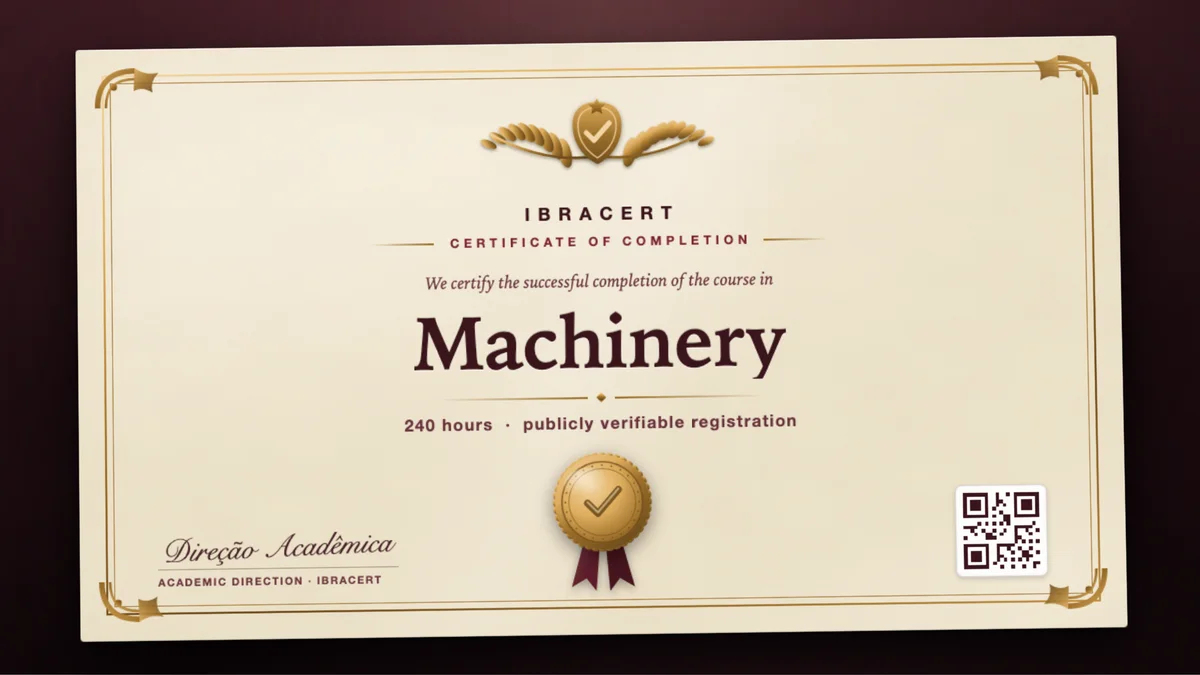 Cover of the Machinery course